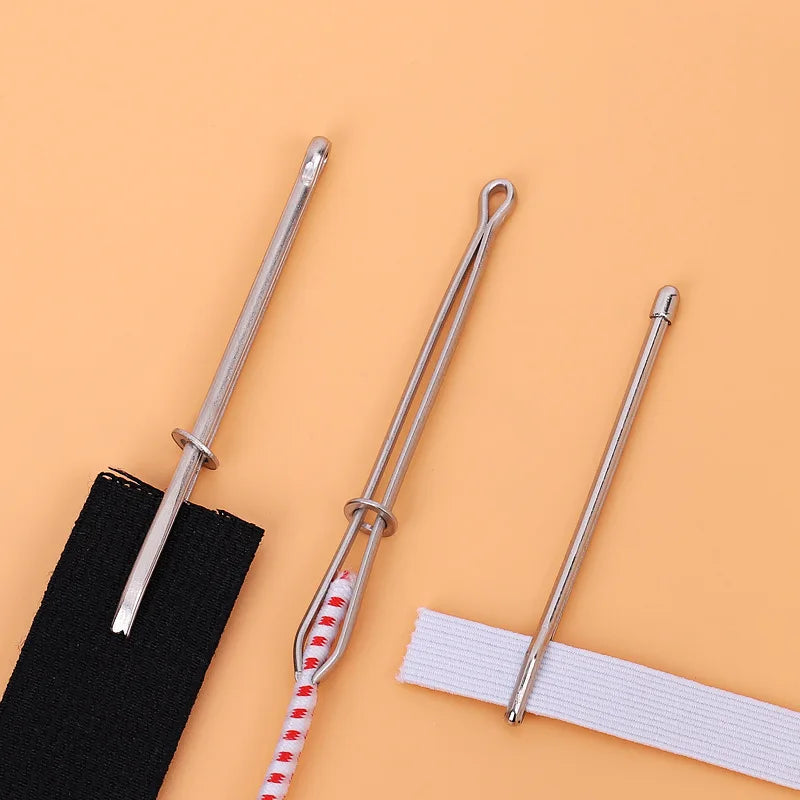 Rynx | Elastic Metal Drawstring Rope Threaders: DIY Sewing Accessories - Self-Locking Tweezer Clip for Elastic Cord Rope Threading