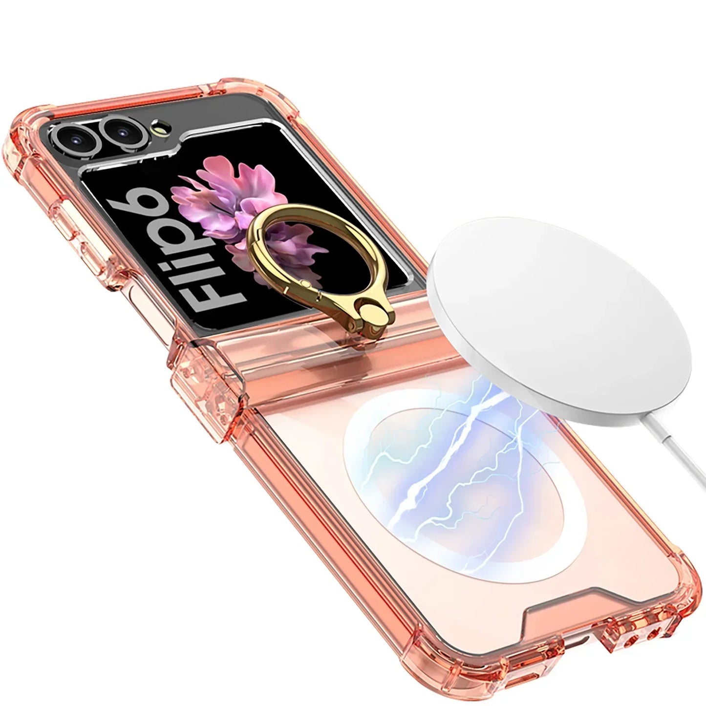 RYNX | Transparent Ring Case For Galaxy Z Flip 6