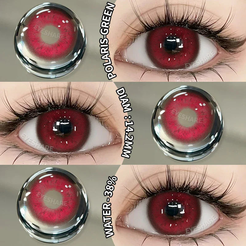 Rynx | New Fashion Colored Contact Lenses Naturally Brown Contact Blue Lenses Gray Pupils Cosmetic Colored Lenses Green Eye Lenses