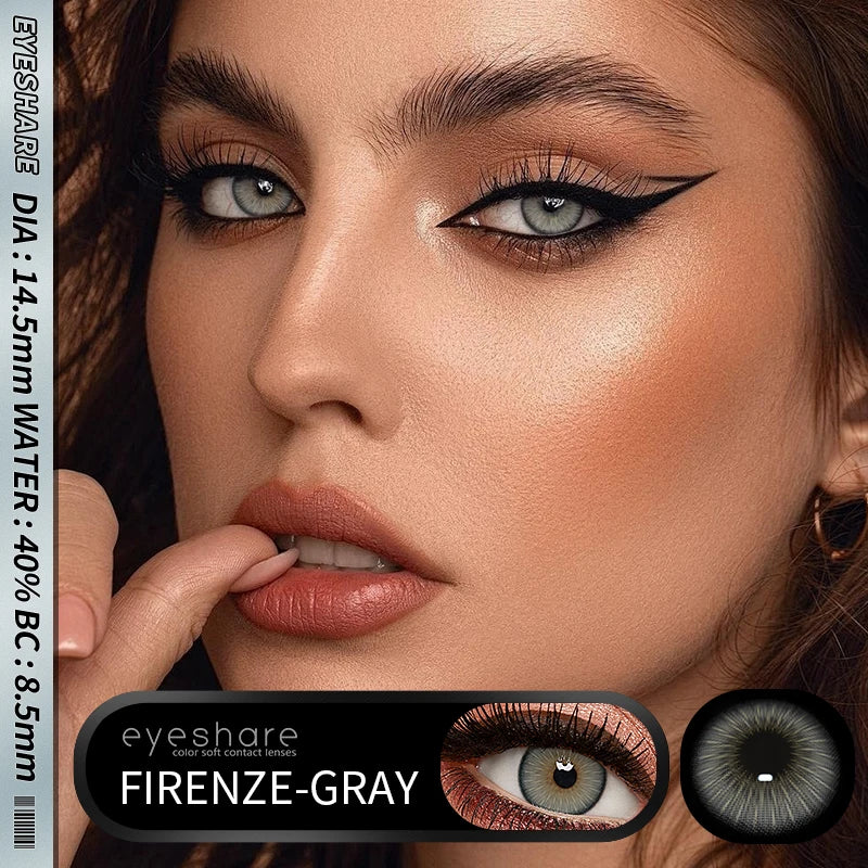 Rynx | New Fashion Colored Contact Lenses Naturally Brown Contact Blue Lenses Gray Pupils Cosmetic Colored Lenses Green Eye Lenses