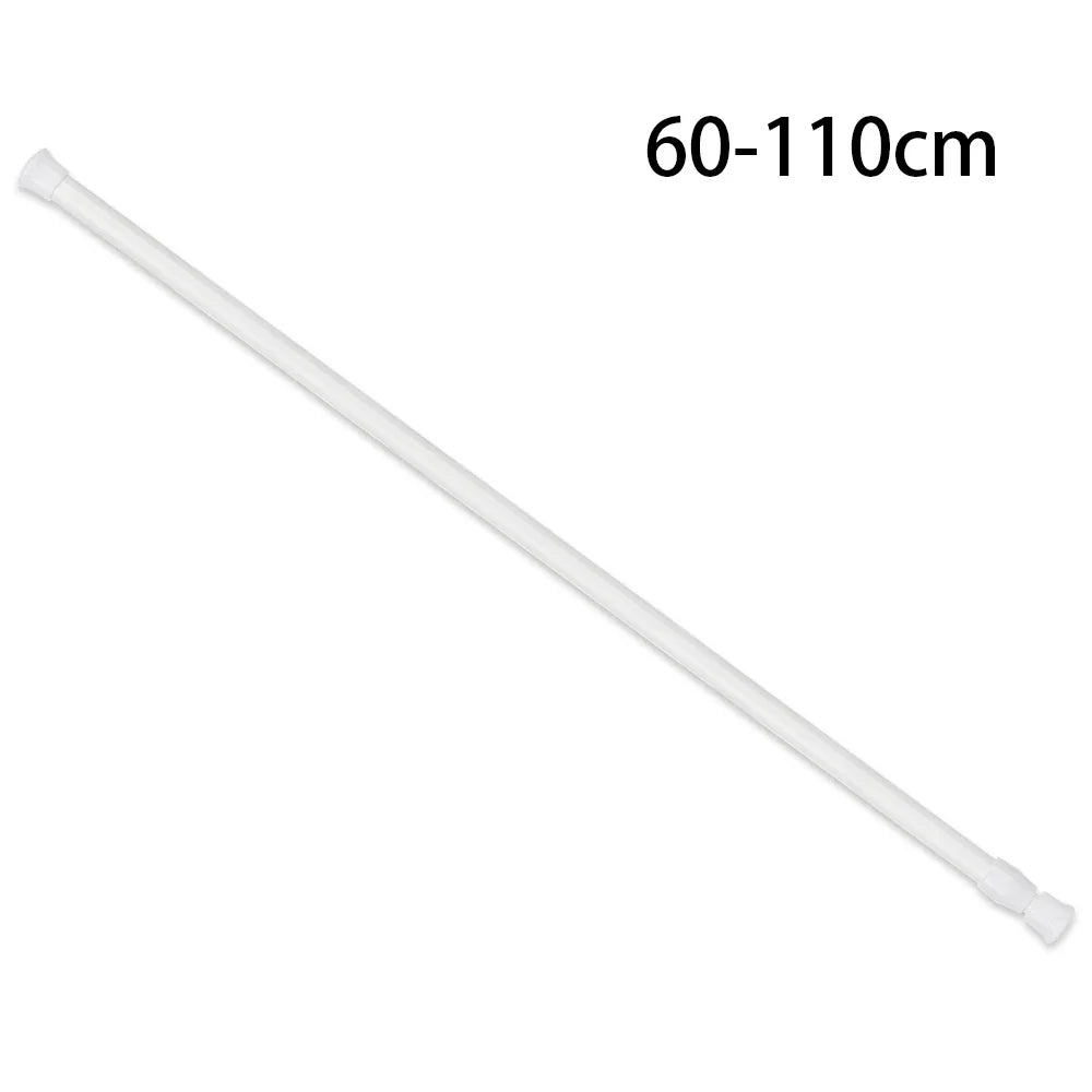 Rynx | 30-110CM Telescopic Curtain Pole - Multi-Purpose Spring Loaded Extendable Tension Rod for Net, Voile, and Curtain Rails