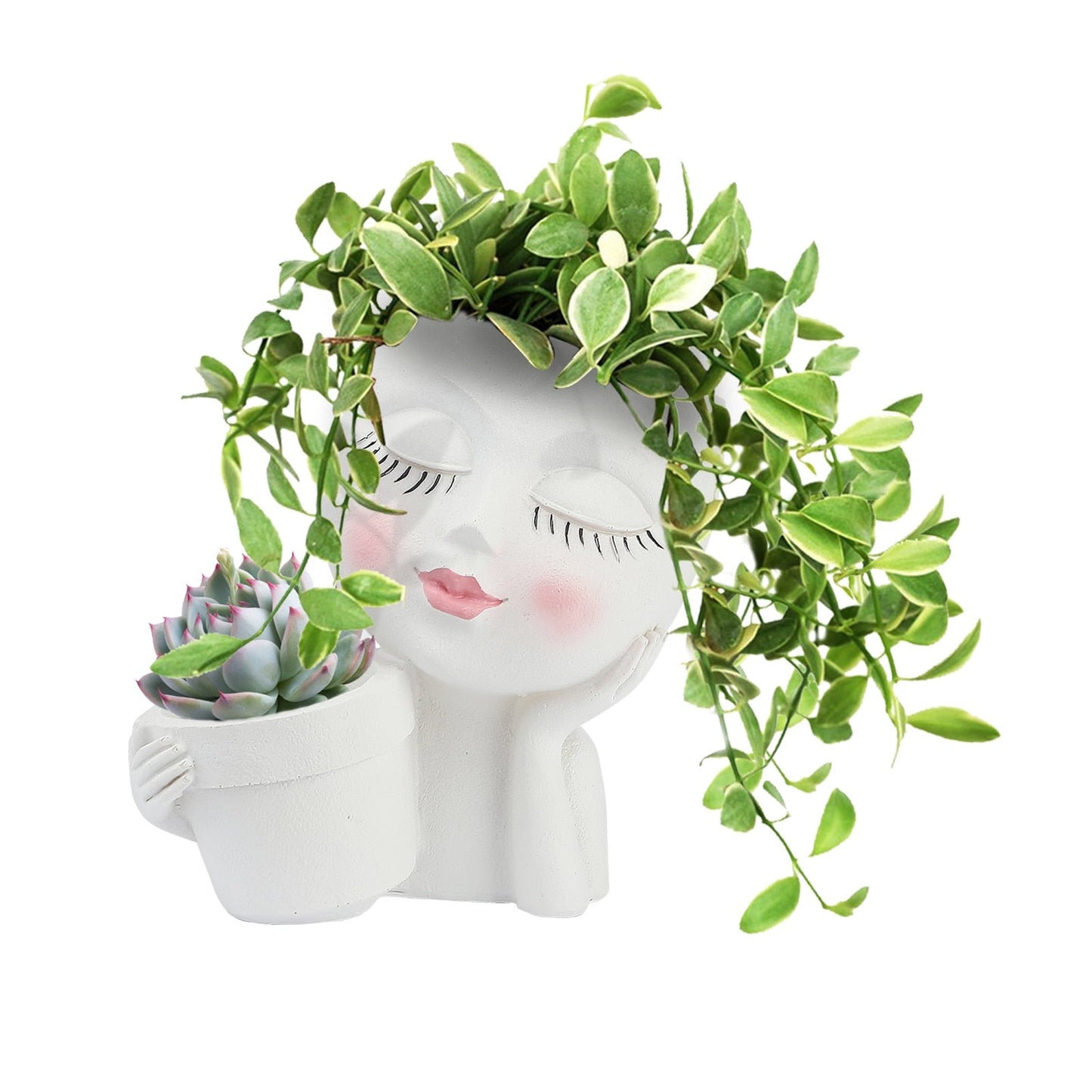 Rynx | Cute Little Girl With Her Pot Flower Planter