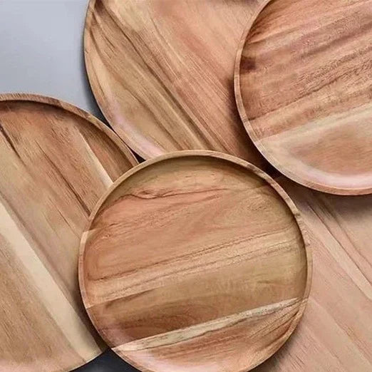 Rynx | AcaciaCraft Plate Collection | High-Quality Acacia Wood Plates | Sustainable & Stylish Table Decoration