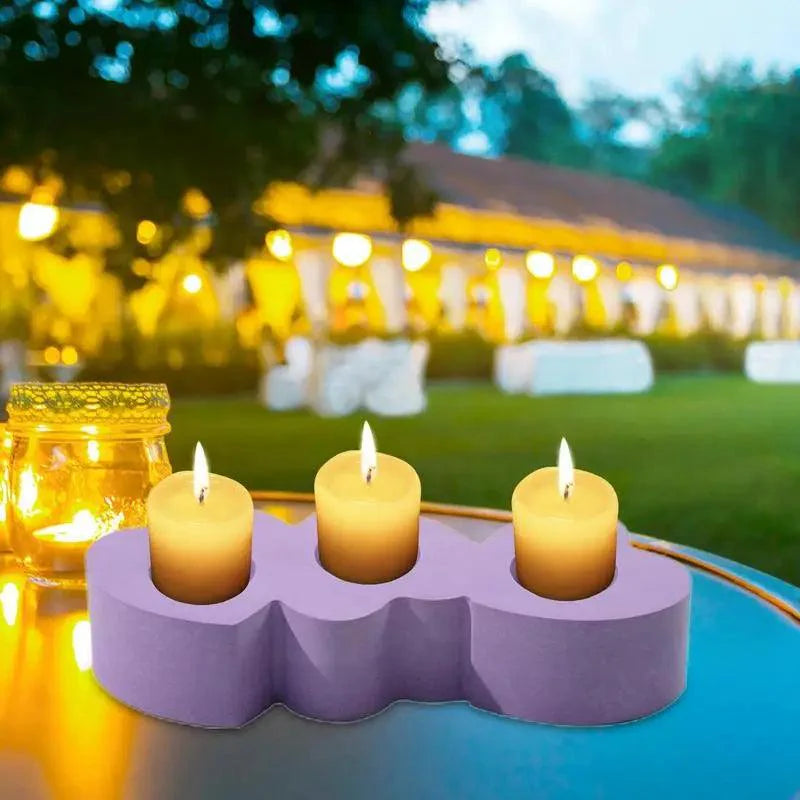 Rynx | 3D Silicone Candle Holder Mold for DIY Resin Craft - Versatile Bowl for Candles, Chocolates, and More
