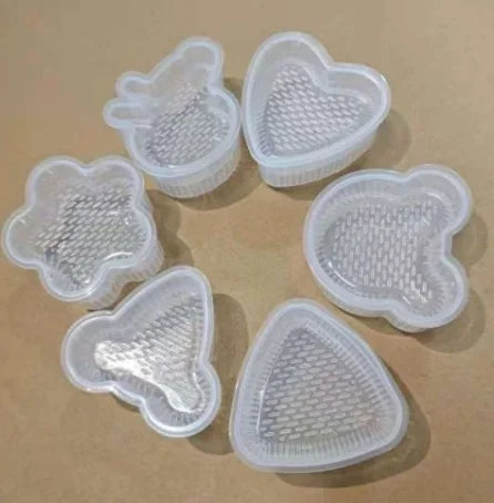 Rynx | Triangle Sushi Mould Kit - Kitchen Accessory for Onigiri Rice Ball and Bento, Easy-to-Use Sushi Machine Tool with Nori Cutter