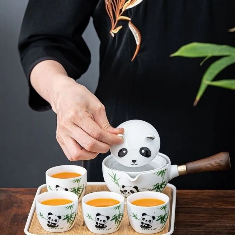 Rynx | Panda Spin Rotating Tea Set
