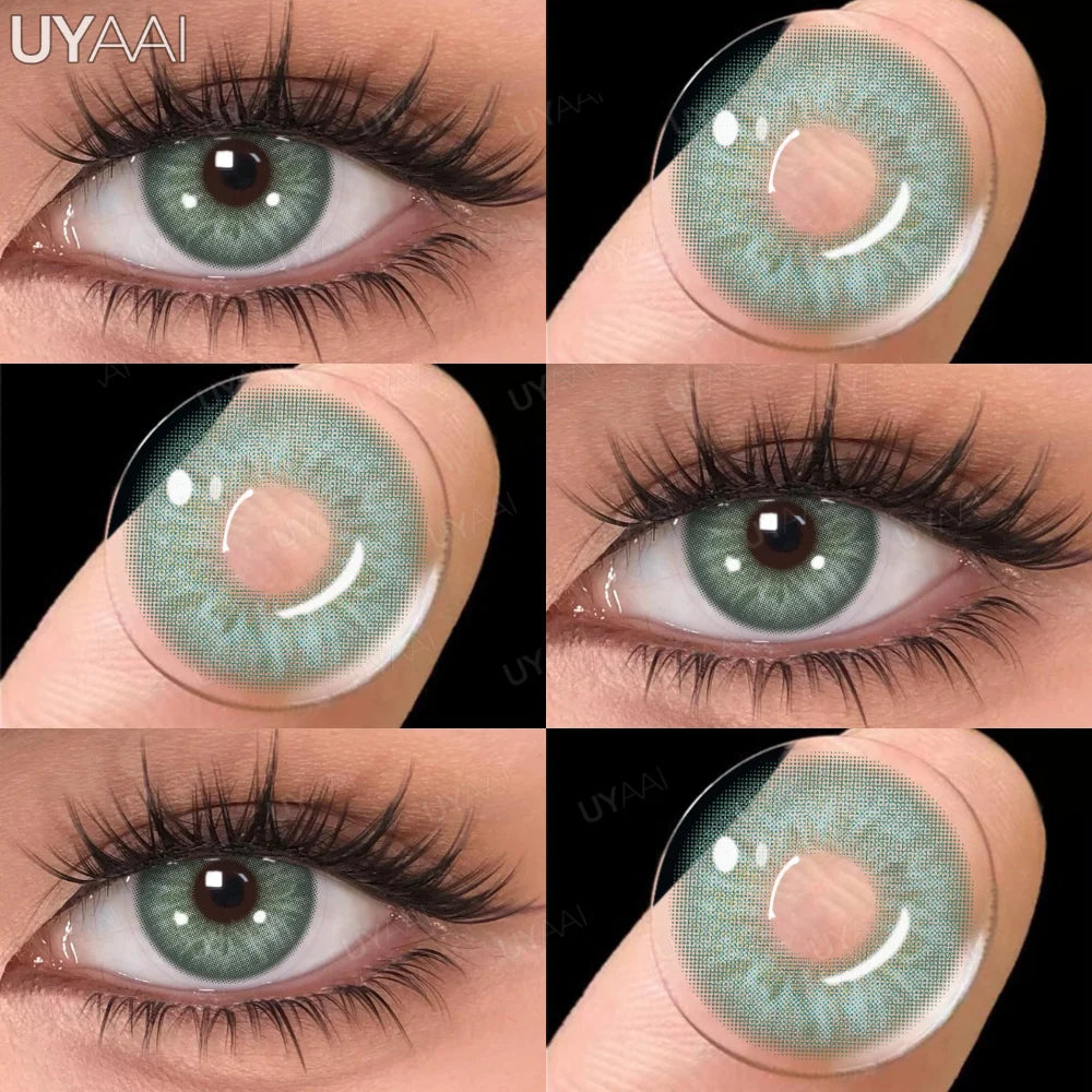 Rynx | 1 Pair Multi Contacts for Women y2k Korean Style Fashion Eye Lenses Blue Eye Color Contact Lens Purple Lenses Gray Natural Lens