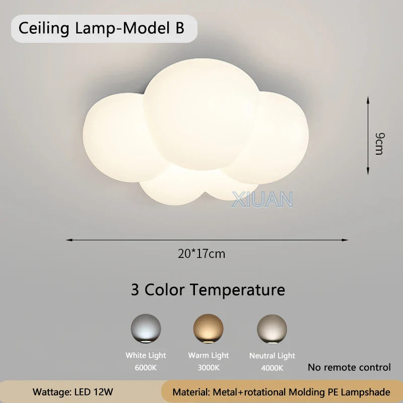 Rynx | WhiteCloud - Modern LED Wall Lamp for Children's Room and Bedroom