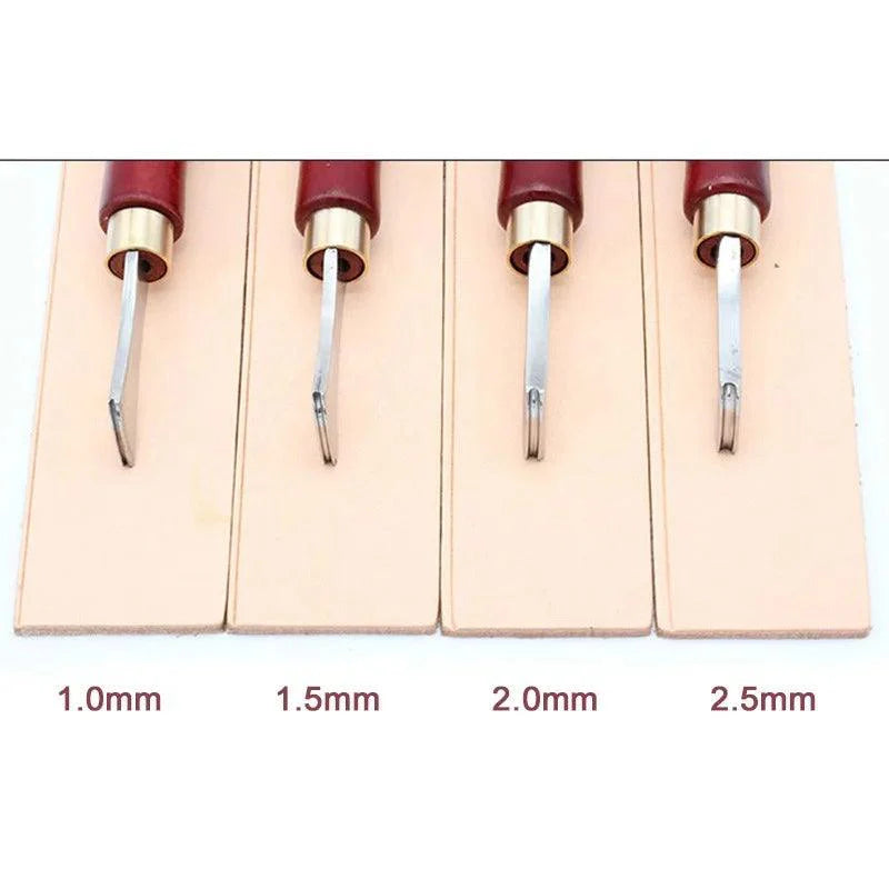 Rynx | Premium stainless steel leather working tool set with precision edge and wire embedding function