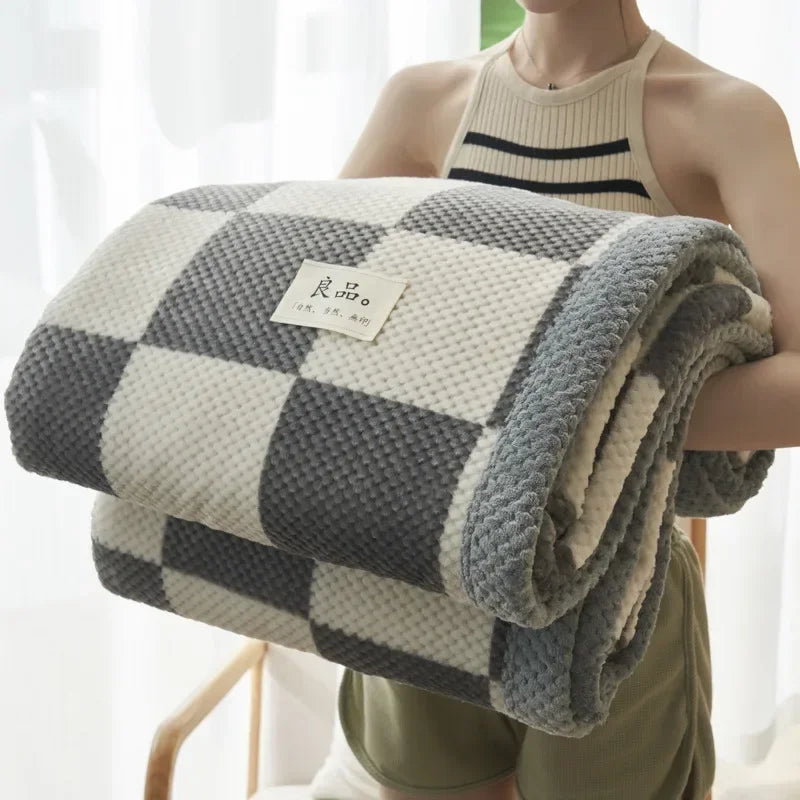 Rynx | Plaid Knit Blanket