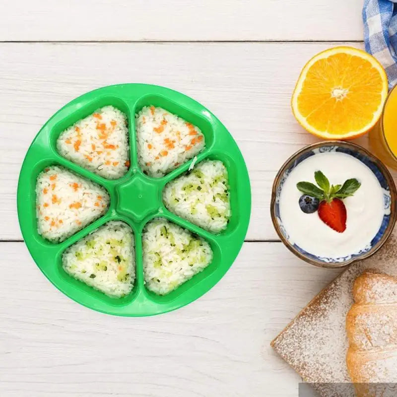 Rynx | Triangular Sushi Maker Kit - DIY Onigiri Rice Ball Press and Mold for Japanese Bento Box Kitchen Tools