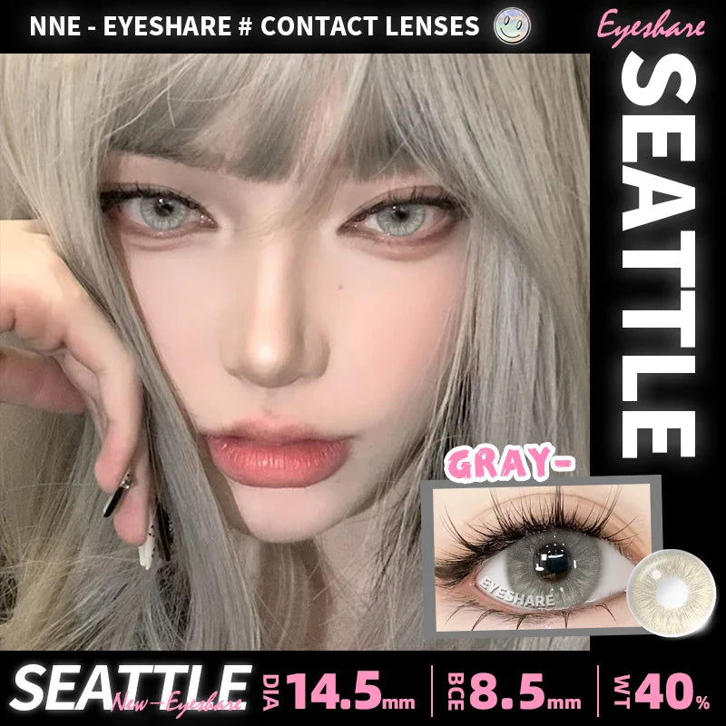 Rynx | 1 pair natural colored contact lenses pink contact purple gray eye colored lenses colored makeup soft beautiful pupil