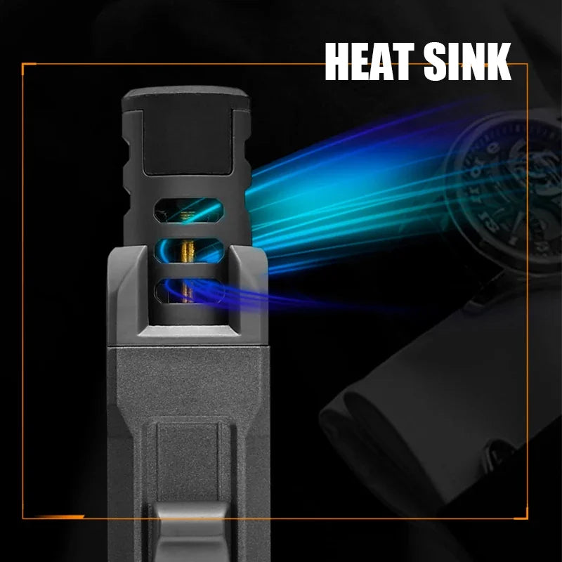 Rynx | JOBON Outdoor Windproof Turbine Torch – Butane Gas Lighter for Kitchen, Barbecue, Welding – Men’s Tool ( Gas Free )