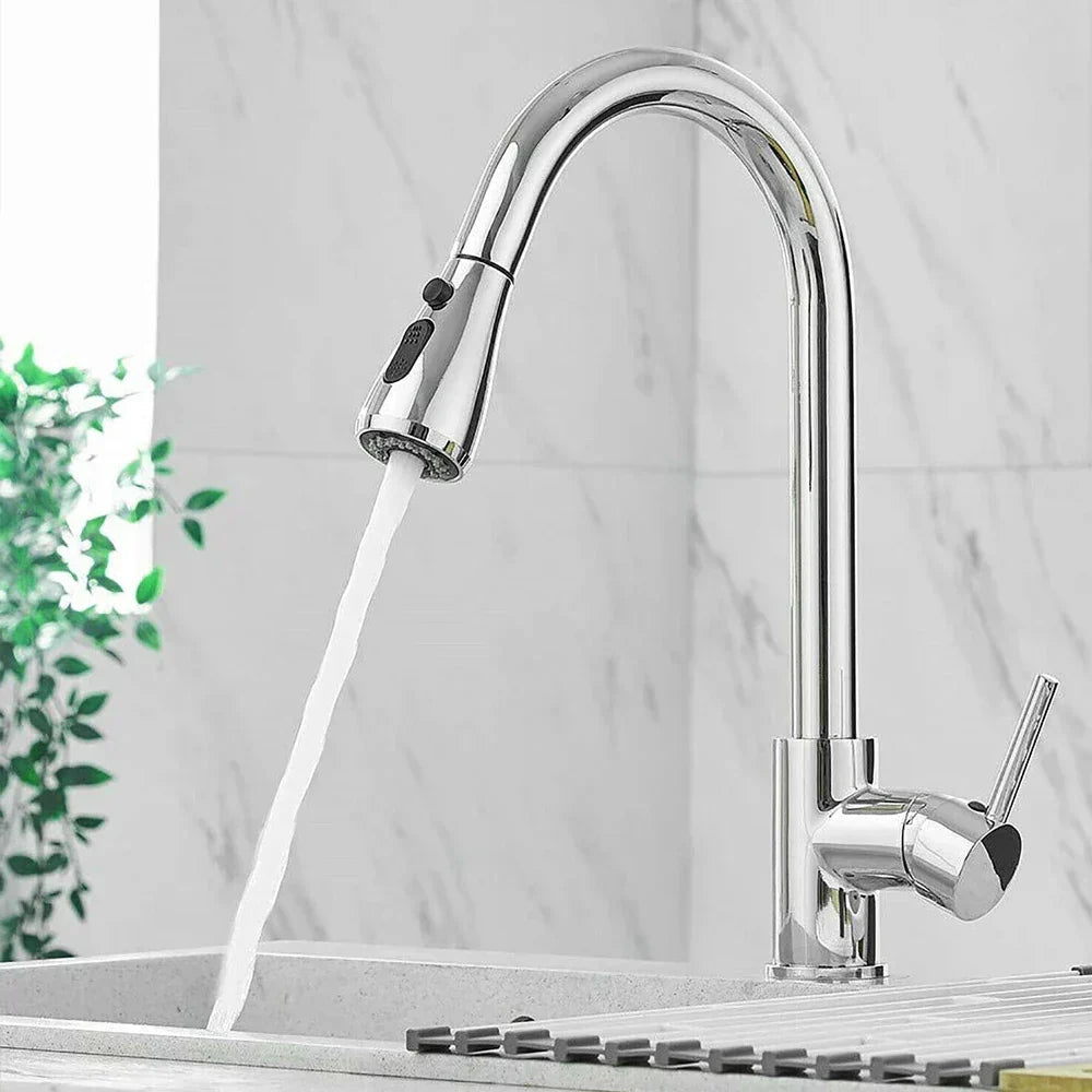 RYNX | Blackstream – Retractable Kitchen Faucet Chrom