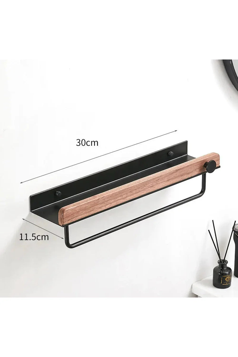 Rynx | Wood Accent Wall Shelf
