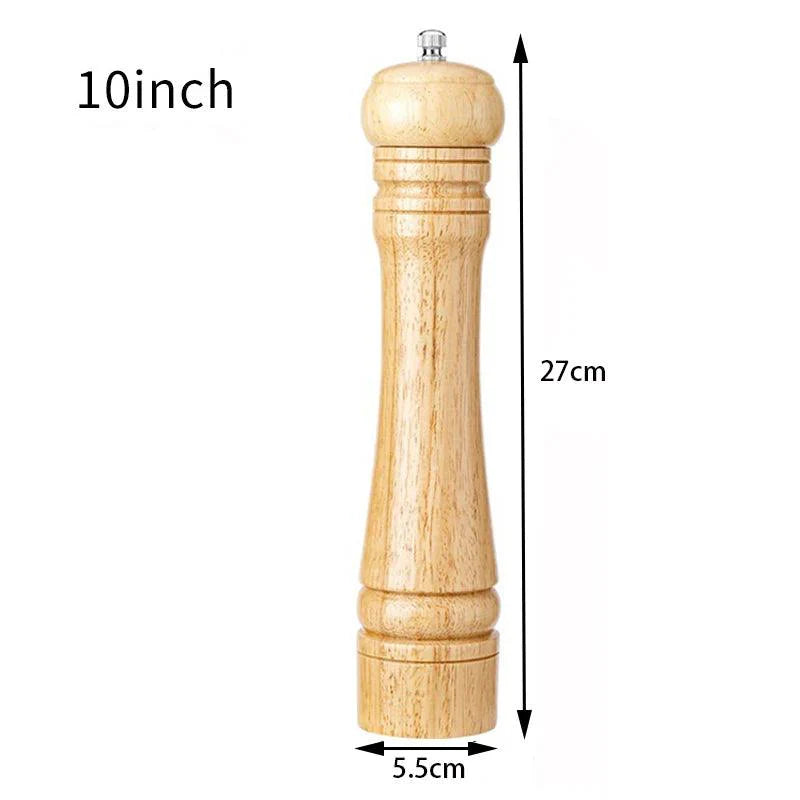 Rynx | Elegant adjustable salt and pepper mill set made of solid wood for outdoor dining