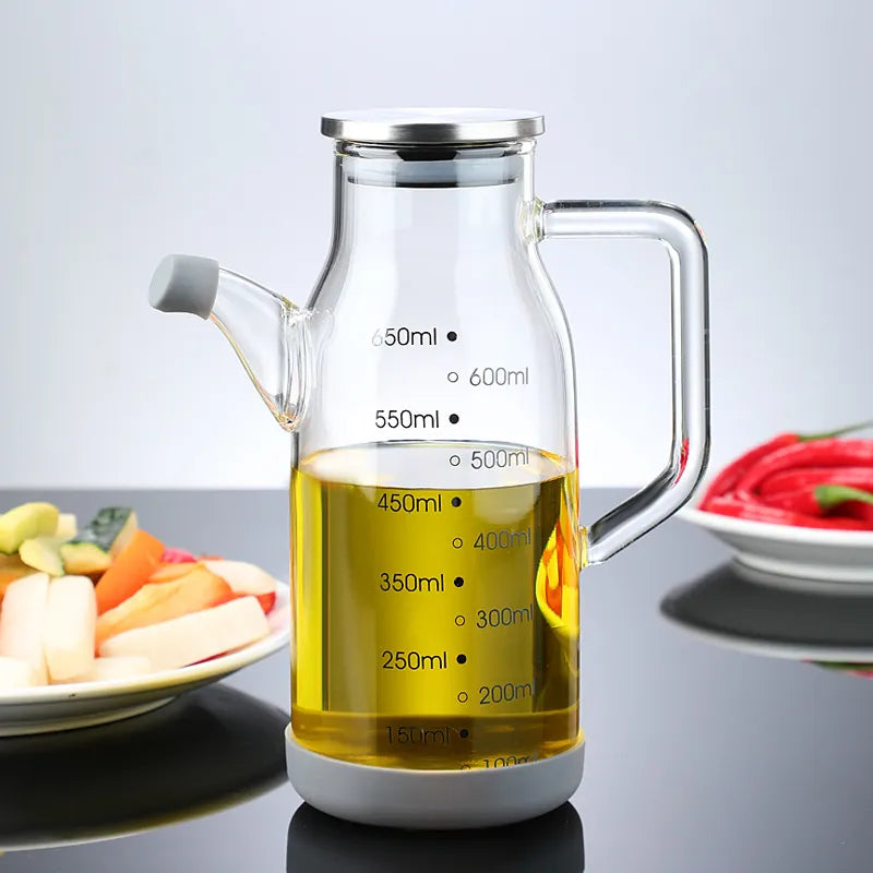 Rynx | Pure Glass Measuring Scale Oil Dispenser Bottle