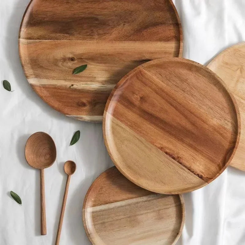 Rynx | AcaciaCraft Plate Collection | High-Quality Acacia Wood Plates | Sustainable & Stylish Table Decoration