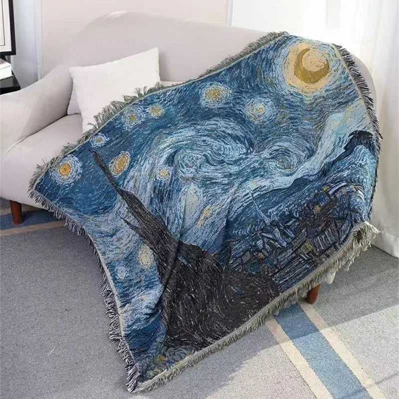 Rynx | Gogh-inspired Starry Night Art Blanket