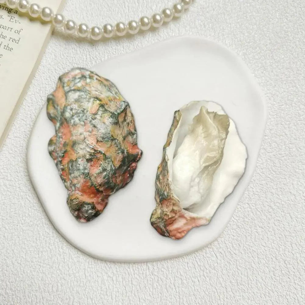 Rynx | Realistic Flat Shell BBQ Oyster Miniature Model - Perfect for Creative Projects