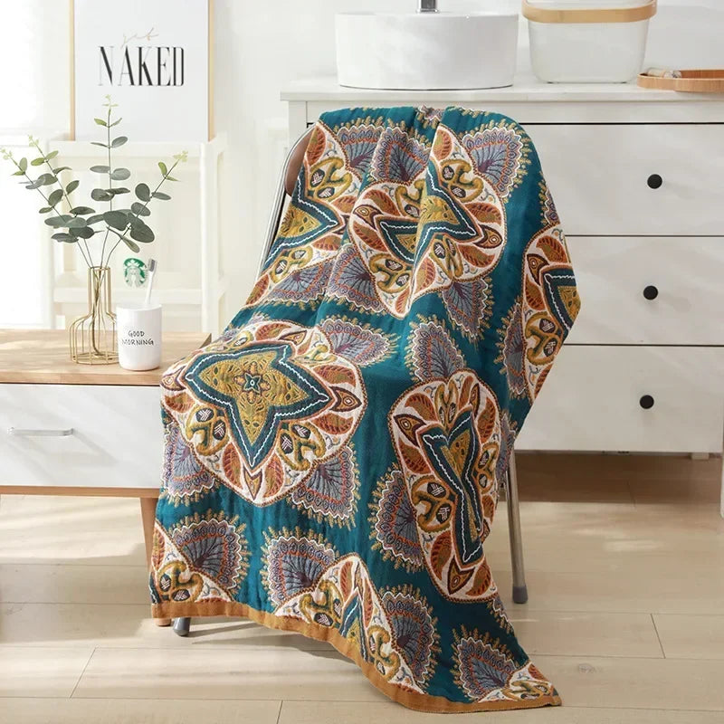 Rynx | botanical print blanket