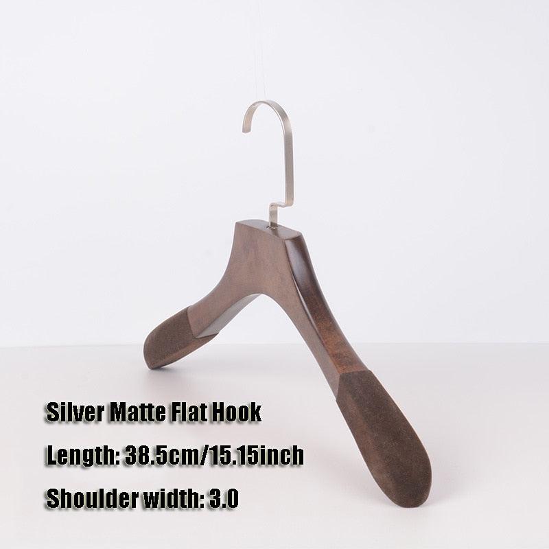 Rynx | Elegant Wooden Hangers Set with Non-Slip Bar for Improved Closet Style and Organization
