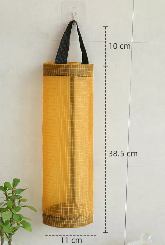 Rynx | Wall-Mounted Kitchen Grocery Bag Dispenser - Plastic Bag Holder and Organizer for Home, Ideal for Trash and Garbage Bag Storage