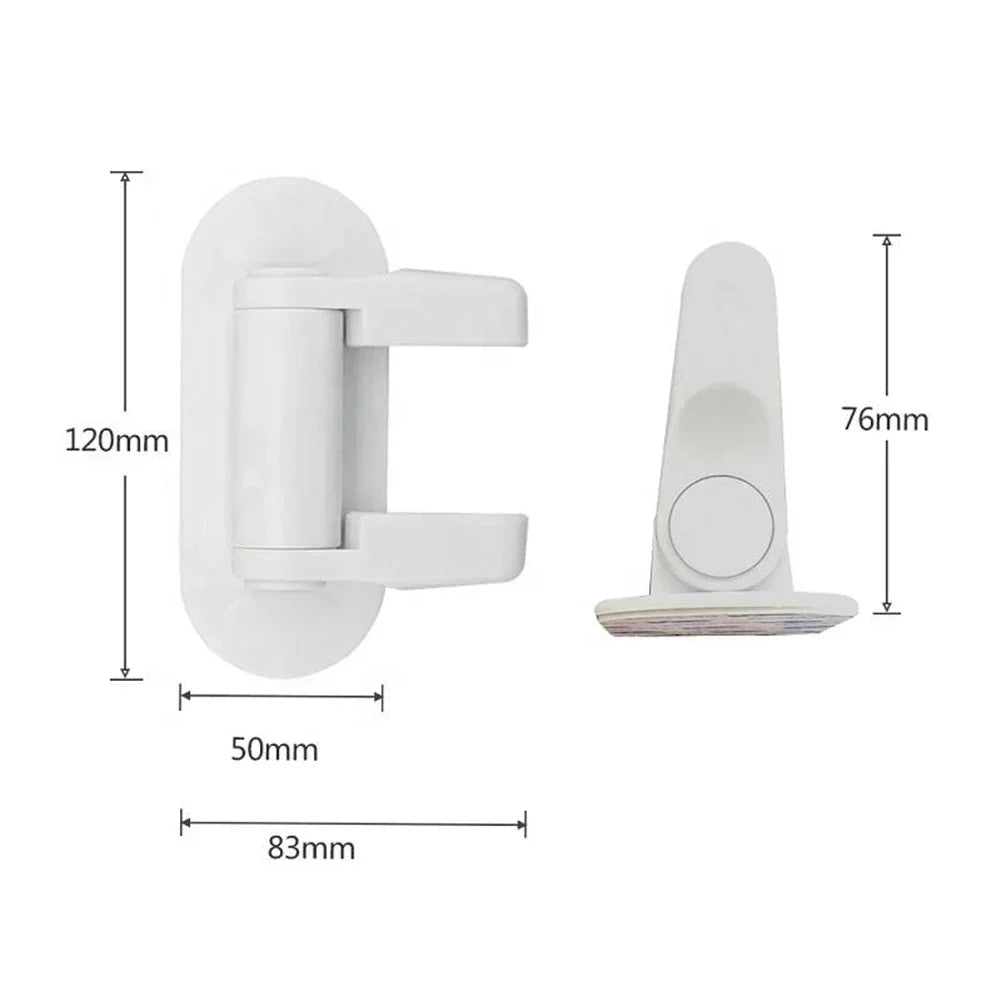 Rynx | Universal Child Safety Door Lever Lock | Rotation-Proof Adhesive Security Latch | Professional Baby Proofing Solution