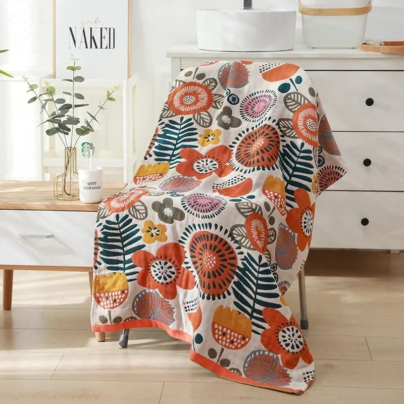 Rynx | botanical print blanket