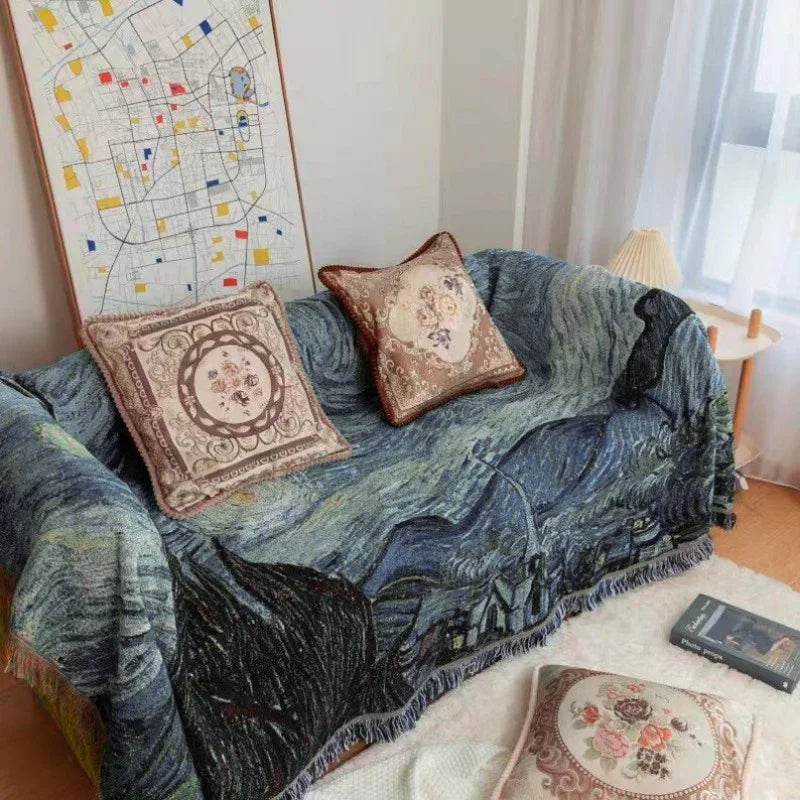 Rynx | Gogh-inspired Starry Night Art Blanket