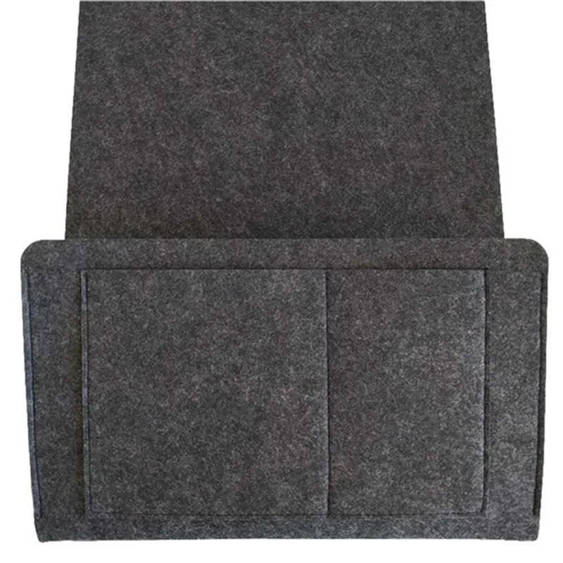 Rynx | Felt Bedside Storage Organizer - Couch and Bed Caddy with Pockets for TV Remote Control and More