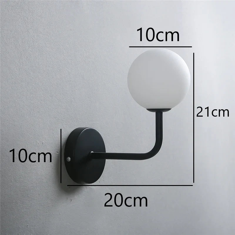 Rynx | NordicLuxe - Glass wall lamp - Modern LED lamp for bedroom and living room