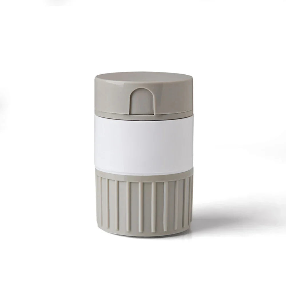 Rynx | 4-in-1 Multifunctional Portable Pill Cutter - Medicine Splitter with 4 Layer Powder Tablet Grinder and Storage Box, Ideal for Travel