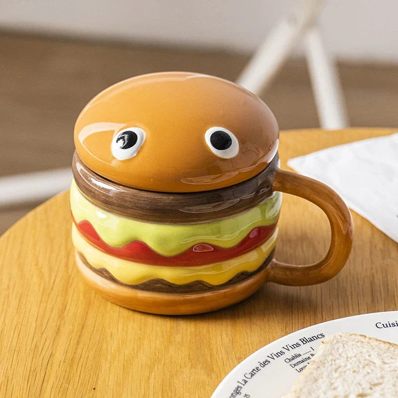 Rynx | Yummy Hamburger-Shaped Ceramic Hamburger Mug