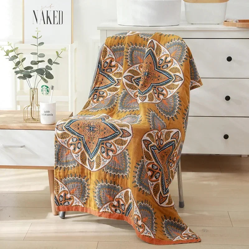 Rynx | botanical print blanket