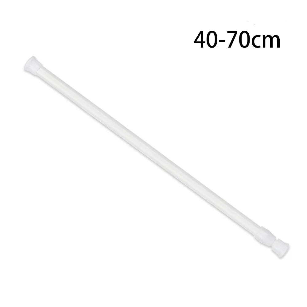 Rynx | 30-110CM Telescopic Curtain Pole - Multi-Purpose Spring Loaded Extendable Tension Rod for Net, Voile, and Curtain Rails