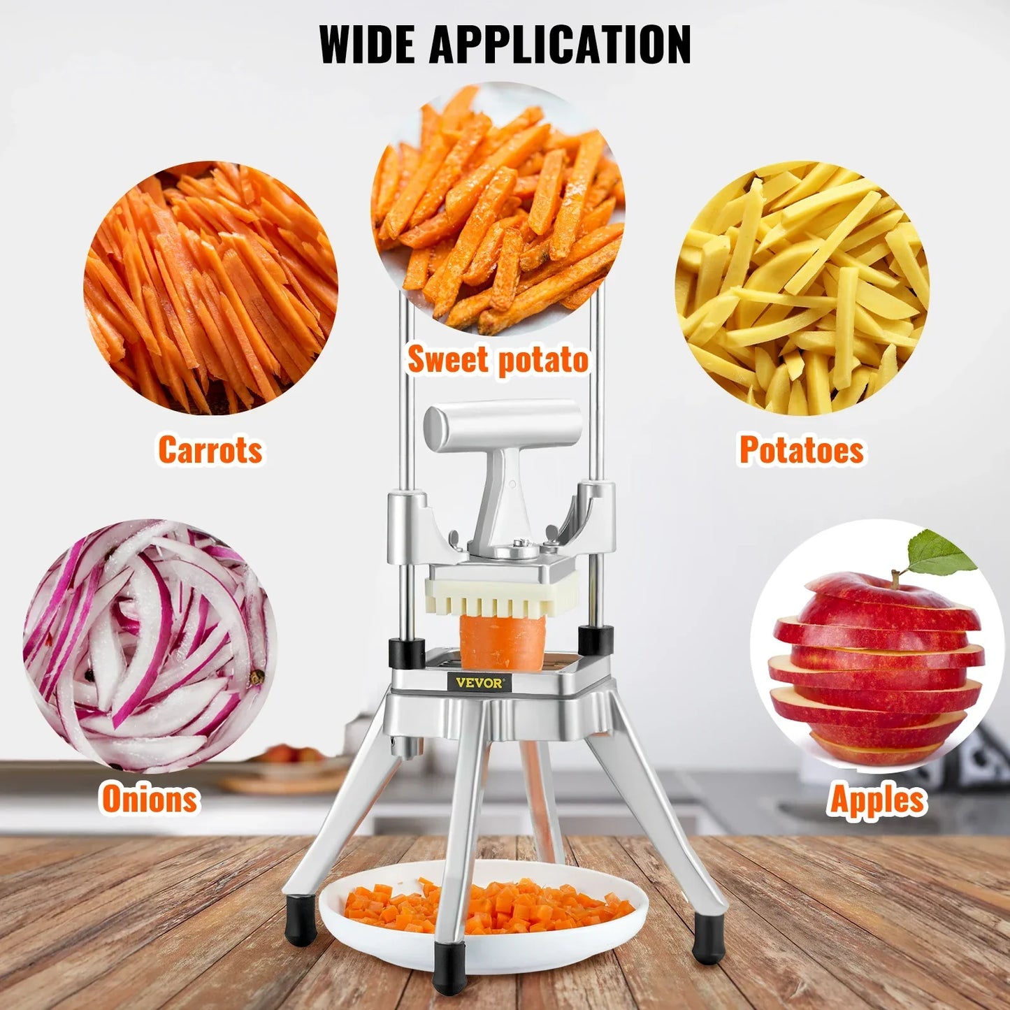 Rynx | Manual Slicing Stainless Steel Commercial Vegetable Slicer