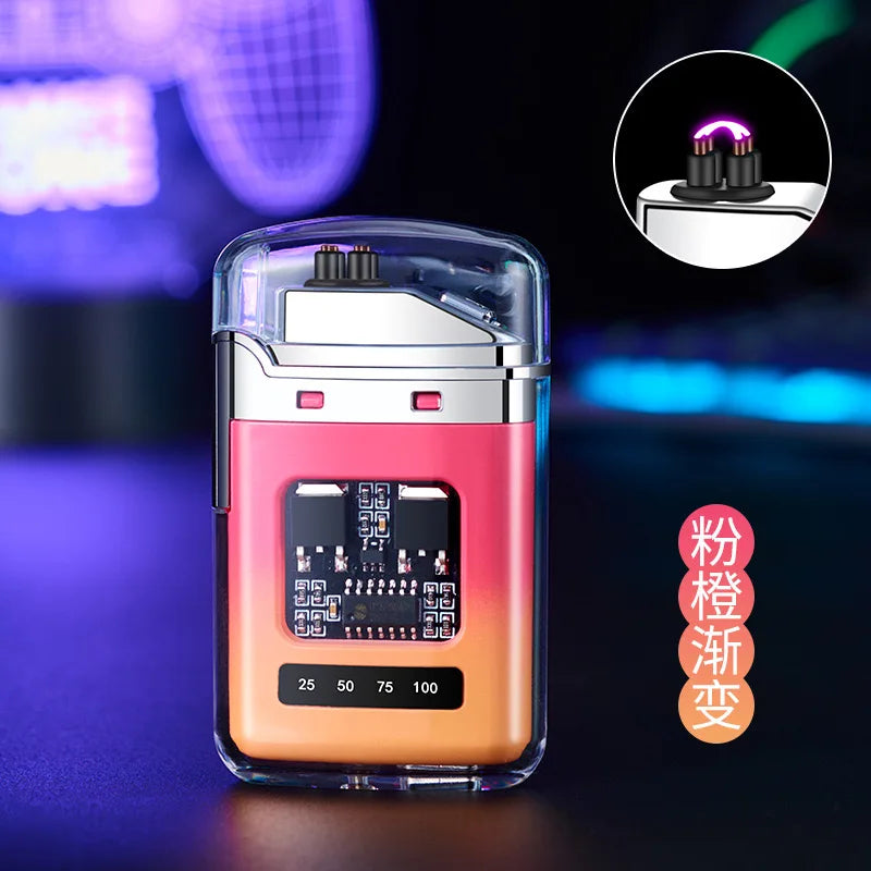 Rynx | Stylish USB Rechargeable Electric Lighter - Windproof Dual ARC Plasma Lighter for Men, Ideal for Outdoor Camping and Fire Starting