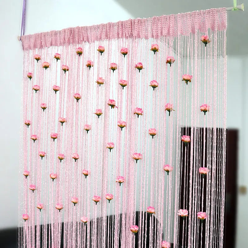 Rynx | Floral Decorative Hanging Room Divider Curtain
