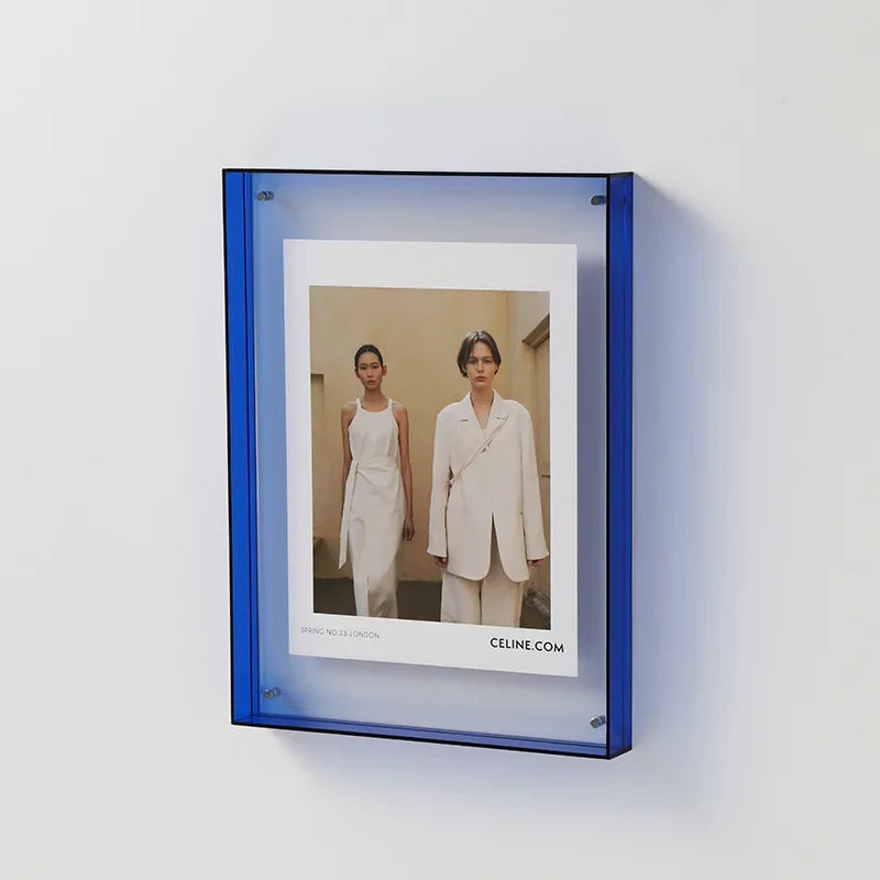 Rynx | FrameLuxe Double-Sided Acrylic Photo Frame | Transparent & Modern | Magnetic | Ideal for Home & Office