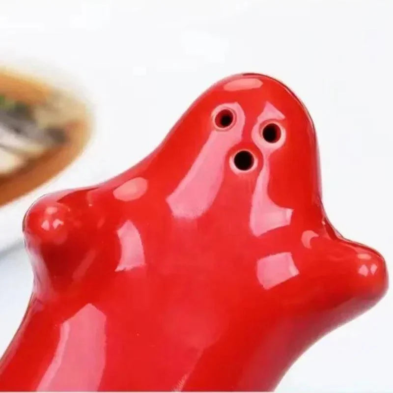 Rynx | Playful Ceramic Ghost Mini Salt and Pepper Shakers - Perfect Nordic Wedding Gift