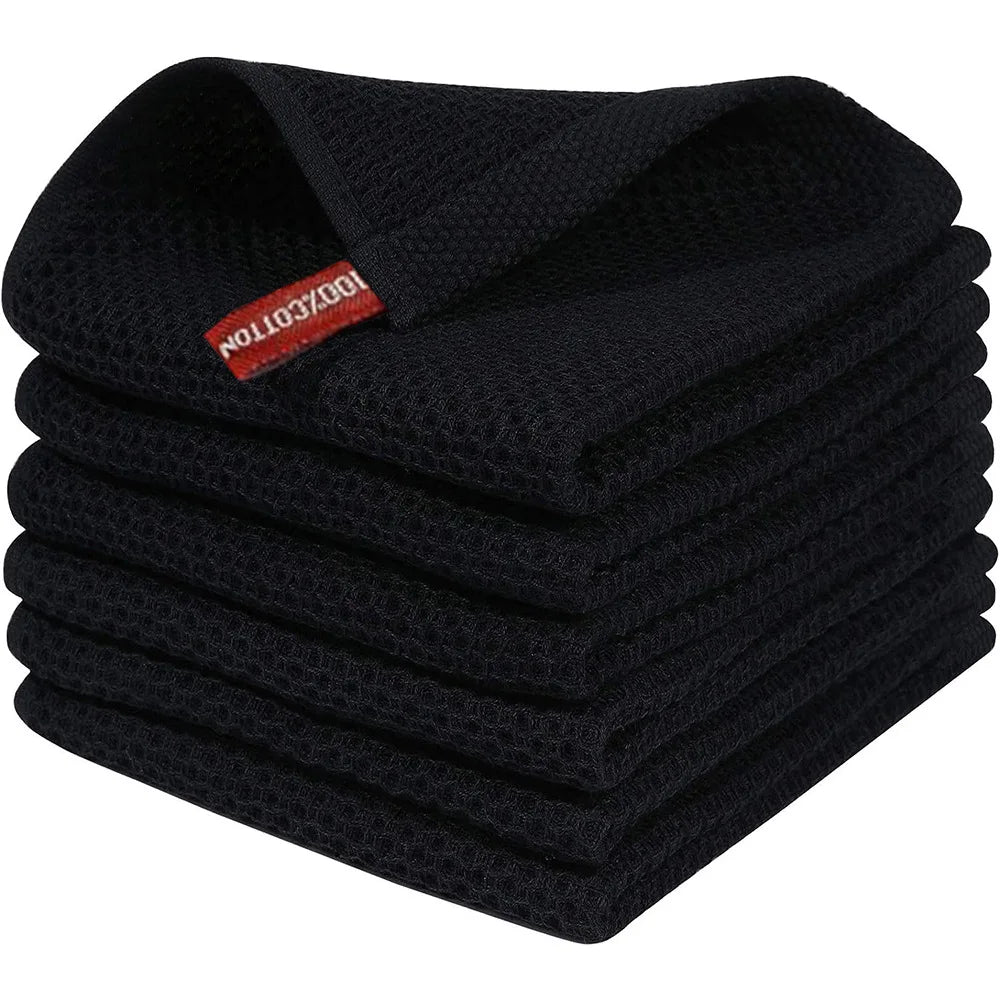 RYNX | Small towels made of cotton for adults & children Black