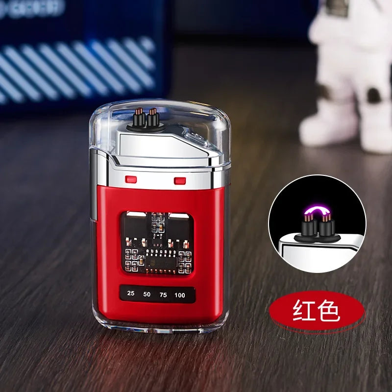 Rynx | Stylish USB Rechargeable Electric Lighter - Windproof Dual ARC Plasma Lighter for Men, Outdoor Camping Fire Starter Gadget