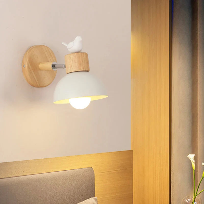 Rynx | NordicWood - LED Wall Lamp Wood Iron Lighting