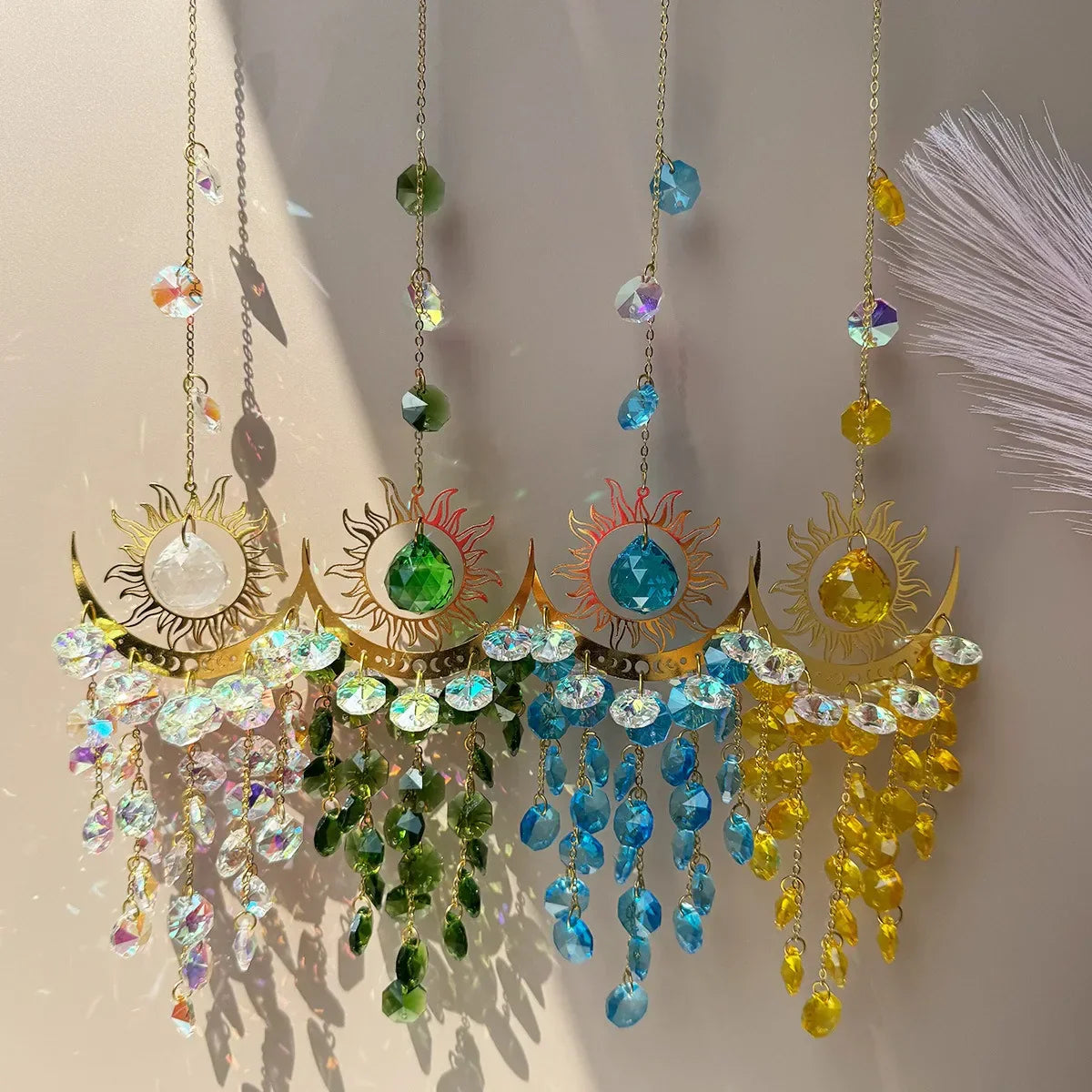 Rynx | Radiant Moonlit Quartz Prism Suncatcher