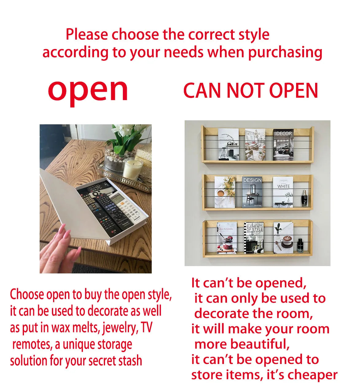 Rynx | Luxury Fake Books for Decor - Elegant Living Room Coffee Table Ornaments and Remote Control Storage Box