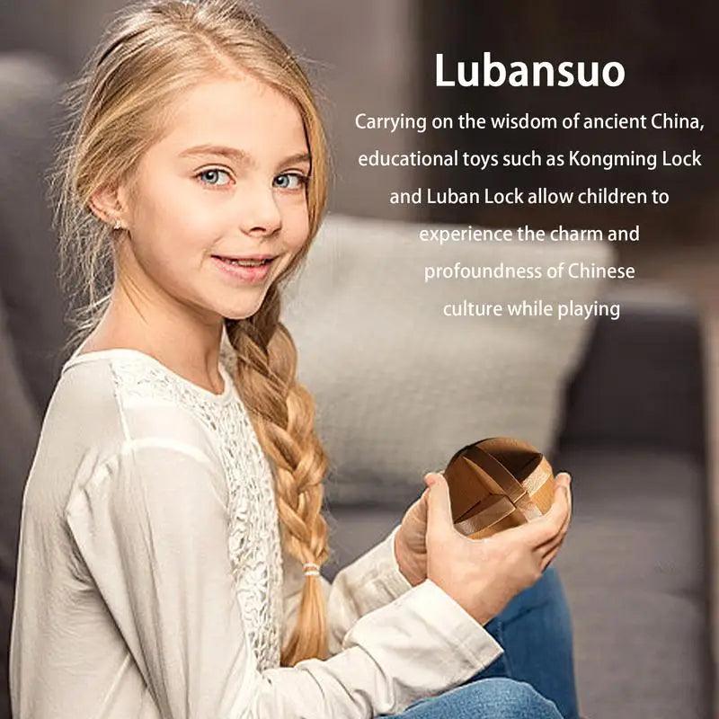 Rynx | Luban Lock Educational 3D Puzzle Set - Explore Chinese Heritage While Improving Cognitive Skills for Children