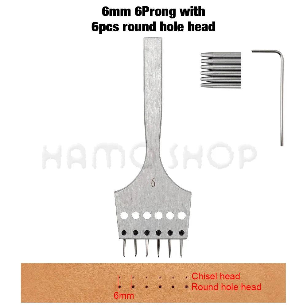 Rynx | Premium Replaceable Round Chisel Tool Set for Leatherworking