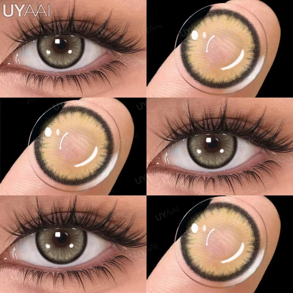 Rynx | 1 Pair Multi Contacts for Women y2k Korean Style Fashion Eye Lenses Blue Eye Color Contact Lens Purple Lenses Gray Natural Lens
