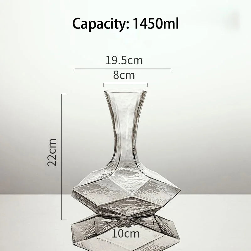 Rynx | Irregular Crystal Glass Wine Decanter